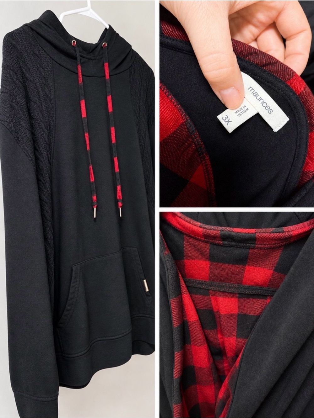 Maurice’s plaid sweater